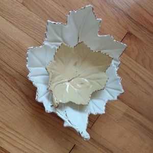 Crate and Barrel Leaf Bowls | Leaf Bowls Dishes